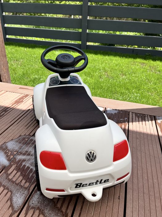 Jeździk odpychacz chodzik Junior VW BEETLE BIAŁY
