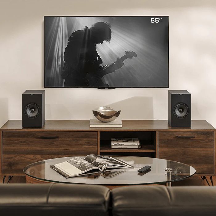 KEF Coda W - Dark Titanium - Kolumny podstawkowe aktywne 1 szt