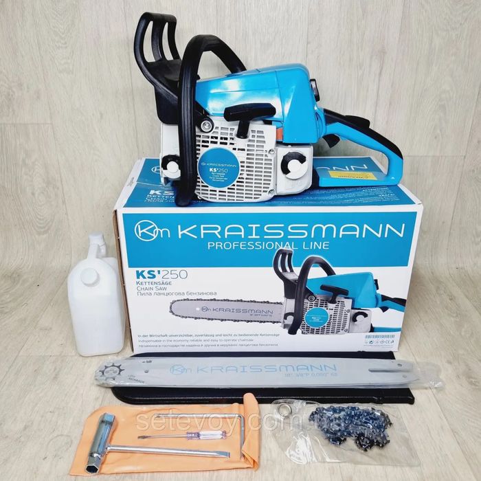 2 ланцюга 1 шина Бензопила КРАЙССМАНН MS 250