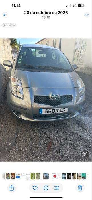 Toyota yaris com o motir gripado ,