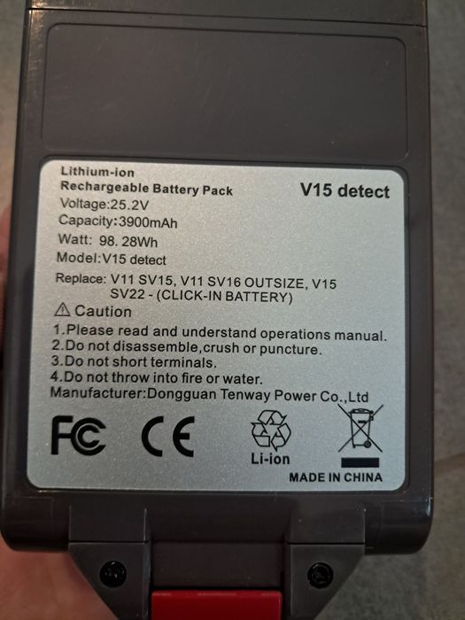 Bateria do odkurzacza Dyson V15 detect