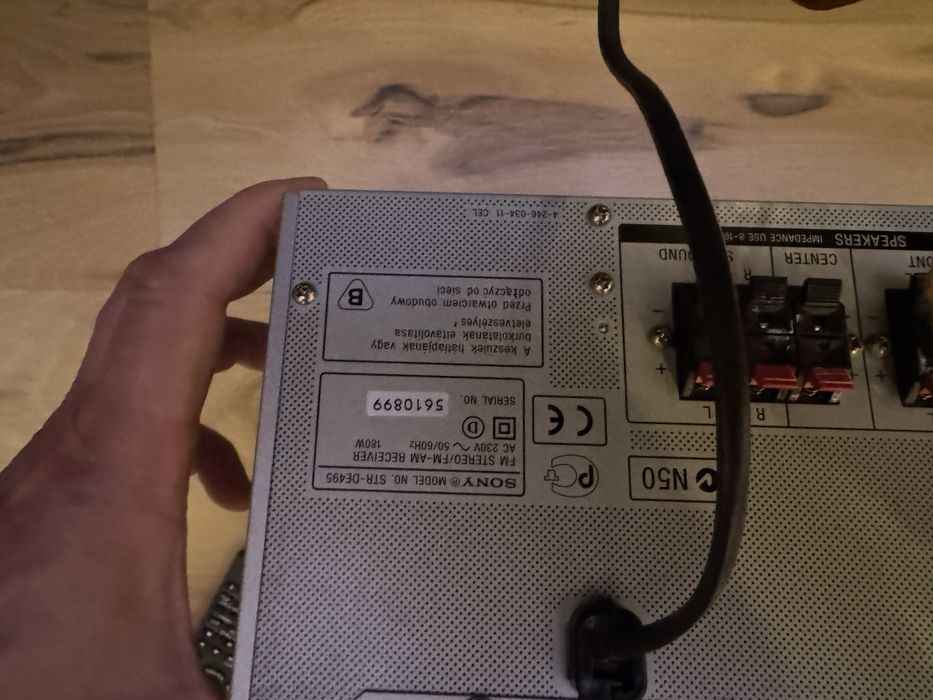 Amplituner Sony STR-DE495 - 5.1 - nowy pilot - po przeglądzie