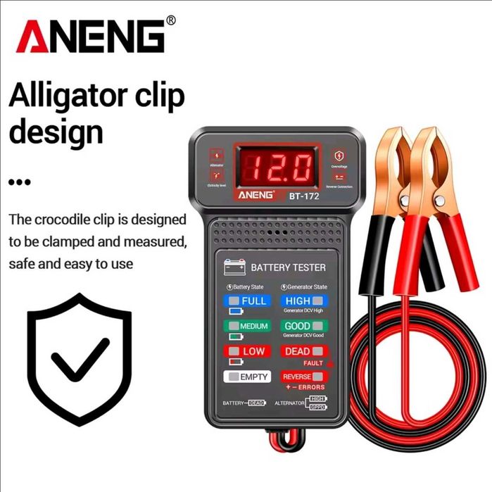 ANENG BT-172 Cyfrowy tester akumulatora 12 V