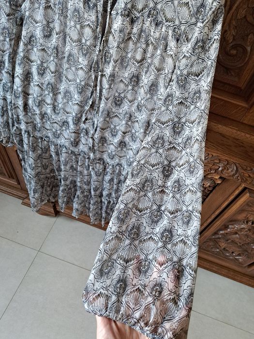 Sukienka szara, wzory , S , top Secret