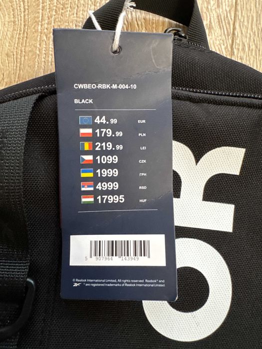 Plecak Reebok czarny