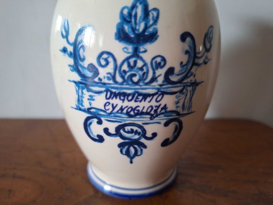 Pote vaso de cerâmica para colecionadores de farmácia