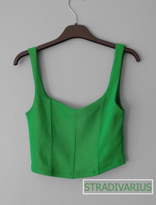 Crop Top Stradivarius  - Zielony - Rozmiar S