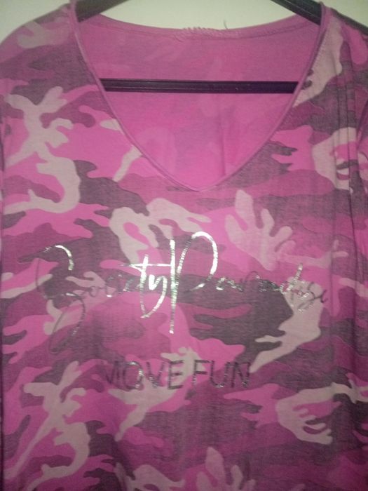 Bluzka moro różowa