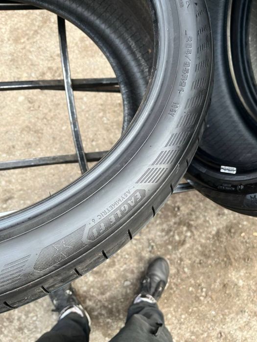 Шины бу 285 35 255 40 R 21 Goodyear eagle asymmetric 6 лето разноширок