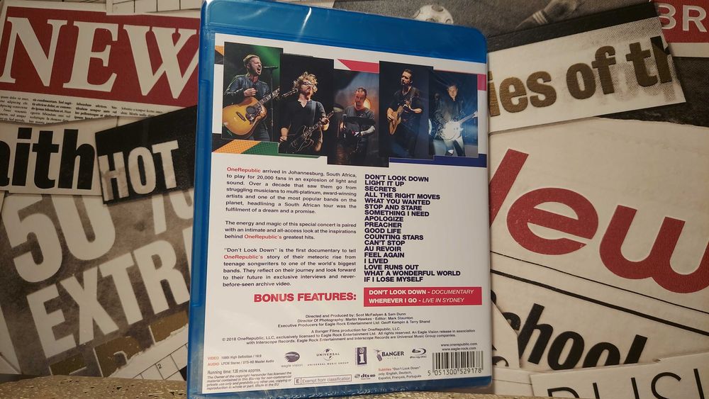 One Republic - Live In South Africa Koncert na Blu-ray nowy w folii