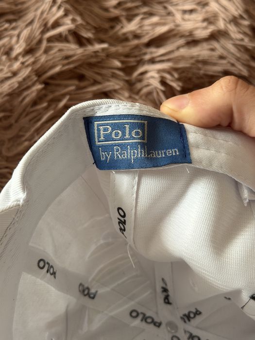 Biała Czapka Ralph Lauren