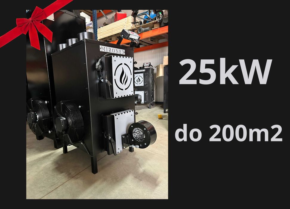 Piec nadmuchowy do 200m2, polski, nowy 25kw
