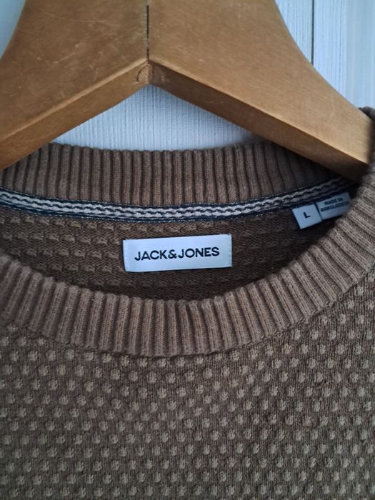 Кофта JACK & JONES, Чоловіча, Коричнева з текстурую