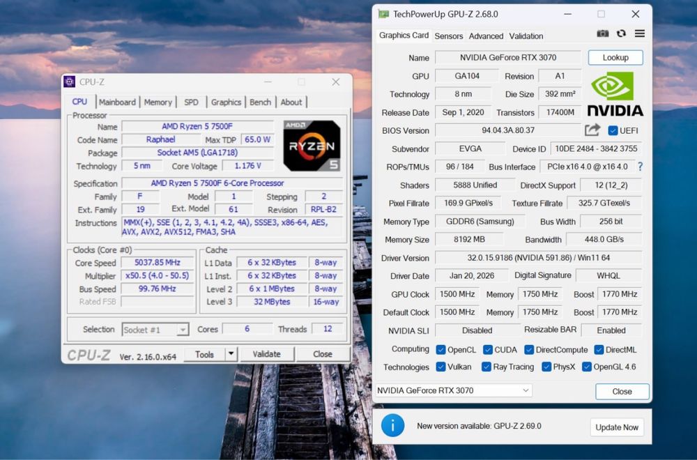 RTX 3070 | Ryzen 5 7500f | 32GB DDR5/1TB | NVME SSD | Ігровий/Робочий ПК