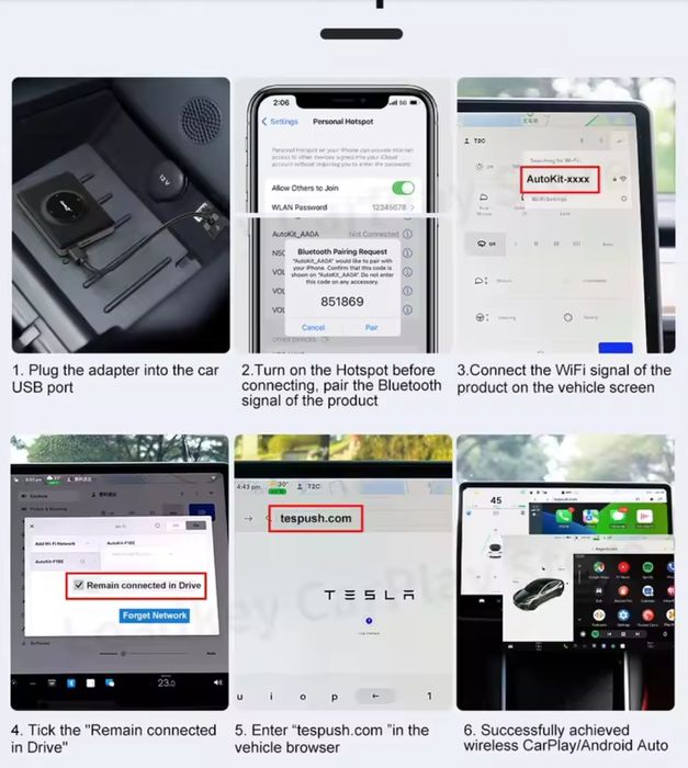 Чудовий Подарунок CarlinKit CarPlay Android Auto для Tesla Model 3 Y