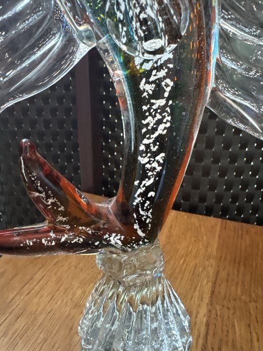 Szklana figurka ryby Murano style – ręcznie formowane szkło artystyczne