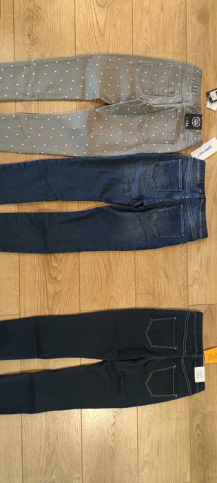 Nowe 134 140 Smyk H&M jegginsy jeans spodnie dla dziewczynki