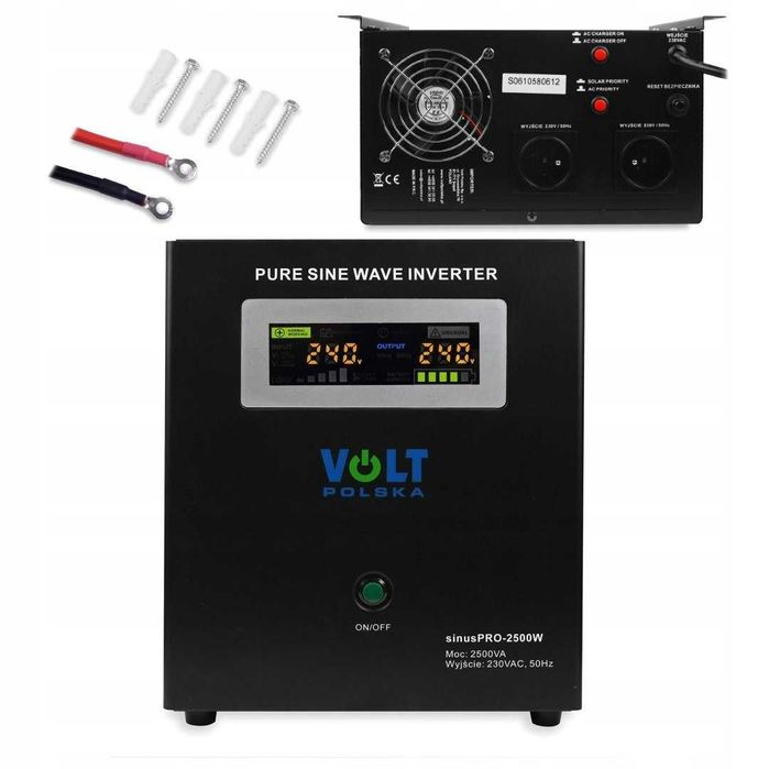 Інвертор Volt Polska 2500W 24V ДЖБ ИБП Чистий синус. Беcперебойник. Инвертор
