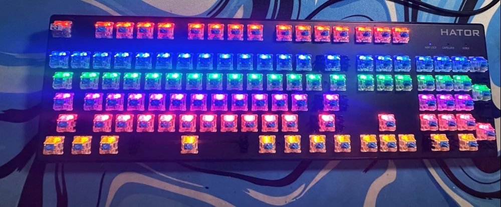 Ігрова клавіатура Hator starfall rainbow