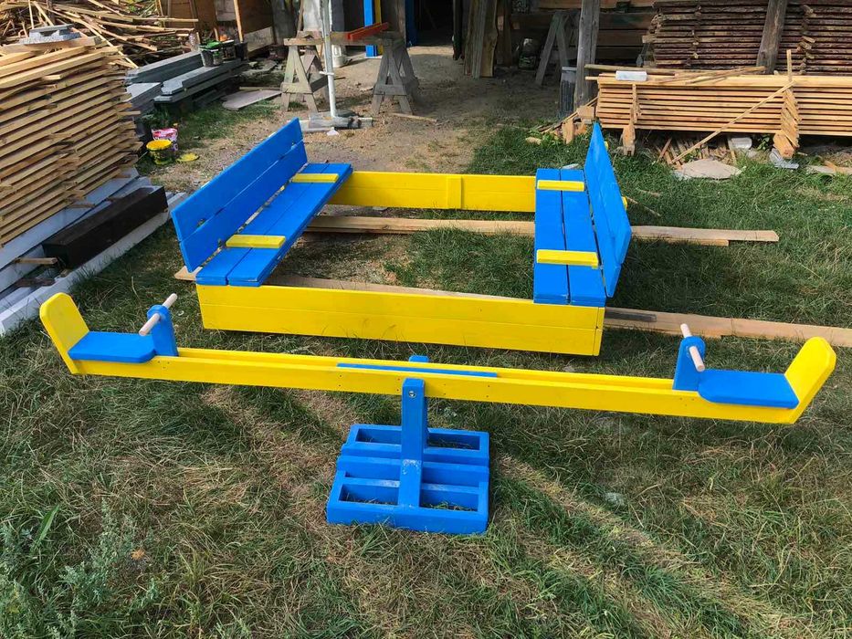 Дитяча Пісочниця | Столик з Лавочками | Песочница з Кришкою | 1,5м, 2м