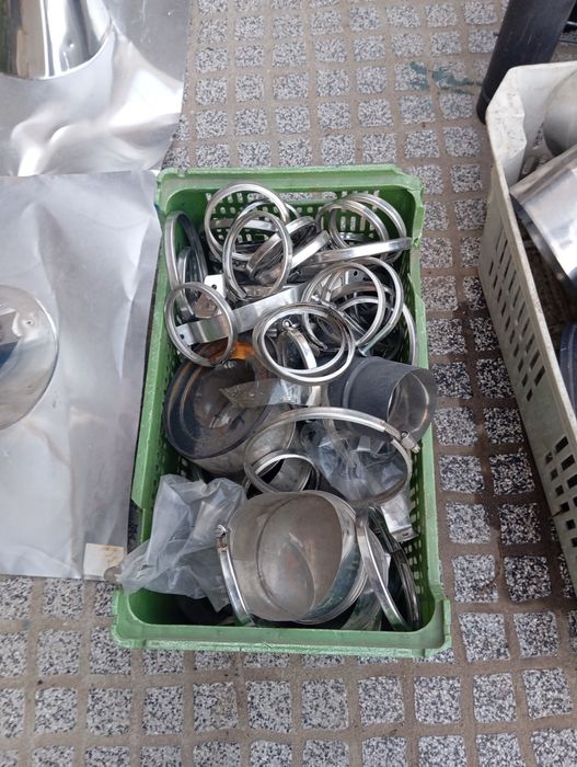 Tubos.curvas.abraçadeiras e T.inox