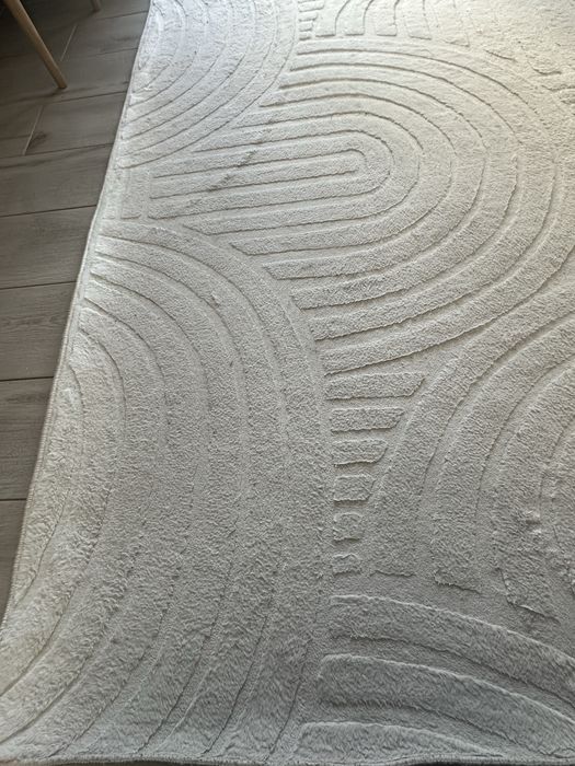 dywan 3D smietankowy 160x230 cm