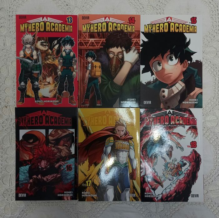 Mangá "My Hero Academia" volumes 1-18