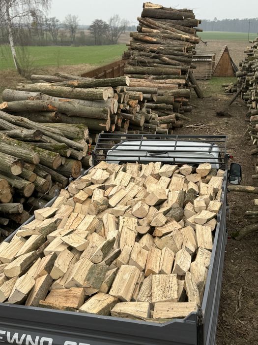 Grab buk dąb akacja / drewno kominkowe opałowe z transportem