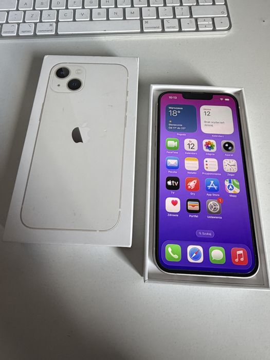 Bateria 100% iPhone 13 128gb Starlight Idealny