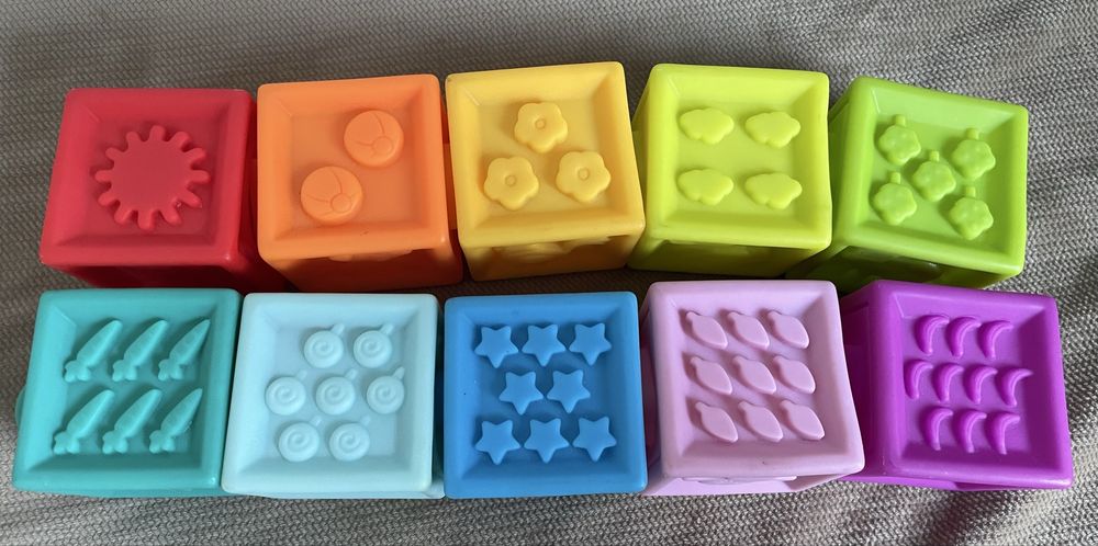 Gumowe Klocuszki Bam Bam 10Szt