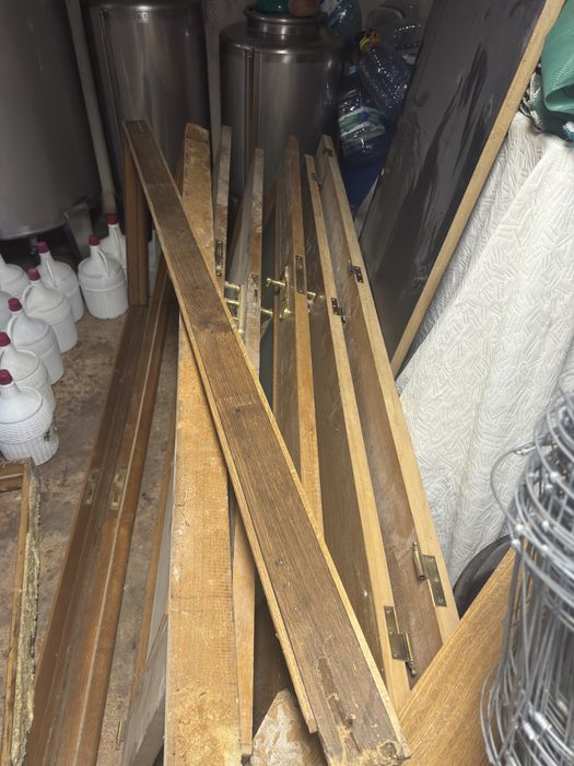 Portas de madeira com vidro