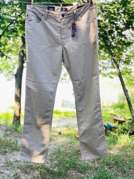 Штани чоловічі State of Art світло-бежевий у клітинку  W40