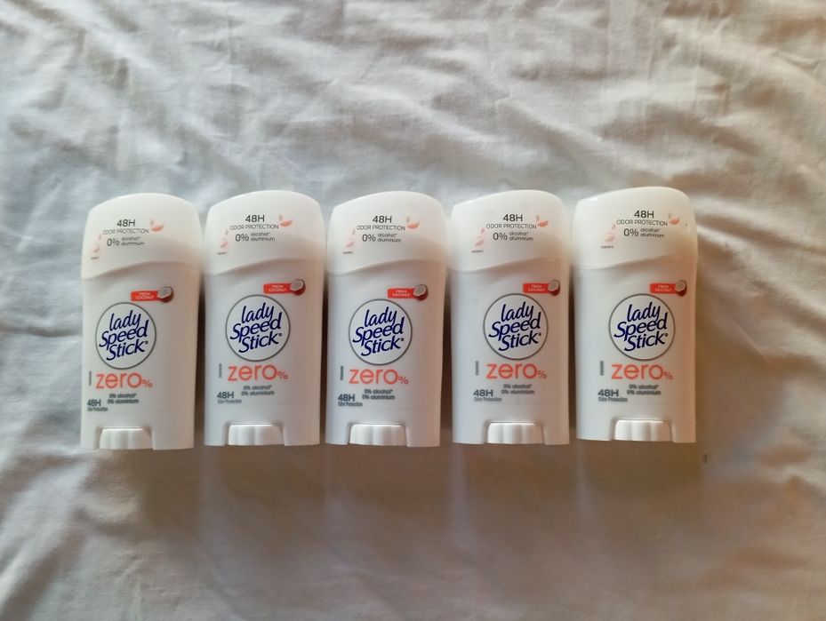 Lady Speed Stick Zero antyperspirant w sztyfcie 40 g 5 szt.