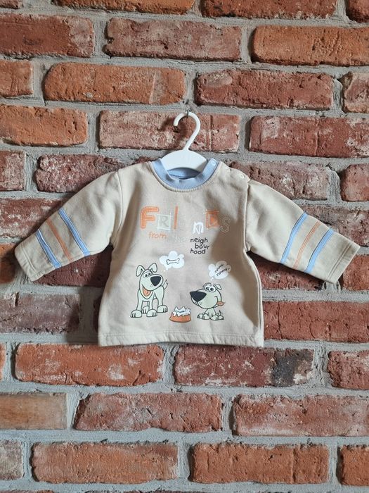 Beżowa bluza * nadruk