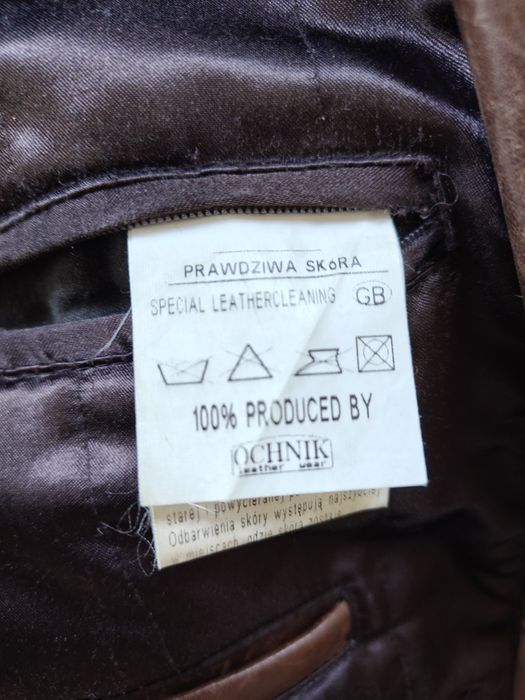 Kurtka skórzana męska Ochnik