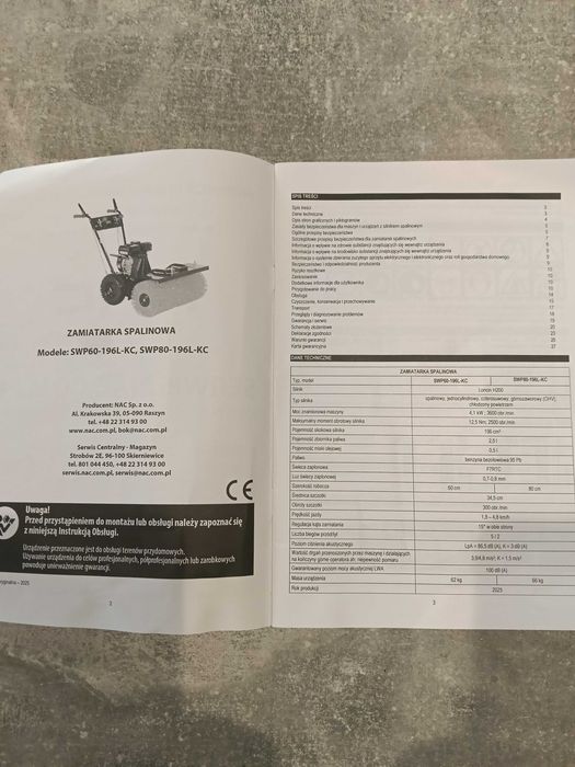 Zamiatarka spalinowa NAC SWP 80-KC jak nowa
