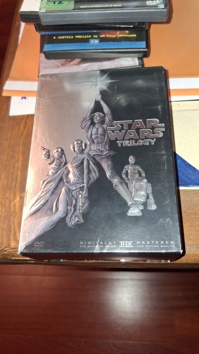 Star Wars Trilogy caixa 4 dvds guerra das estrelas