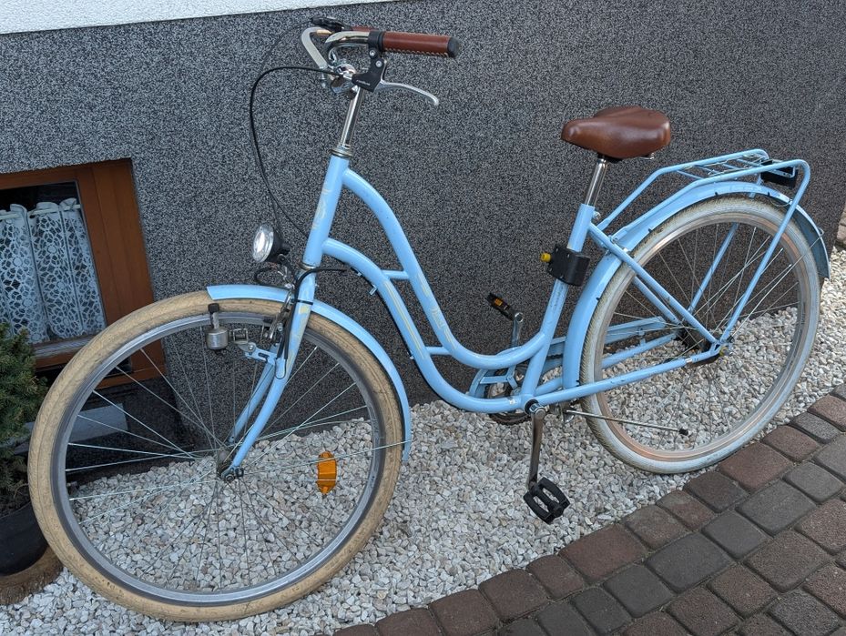 Rower miejski Best Frappe niebieski damski