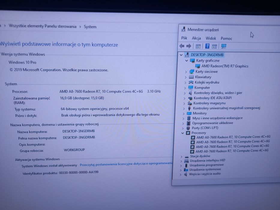 Komputer do gier OKAZJA gamingowy  AMD A8-7600  radeon zamiana