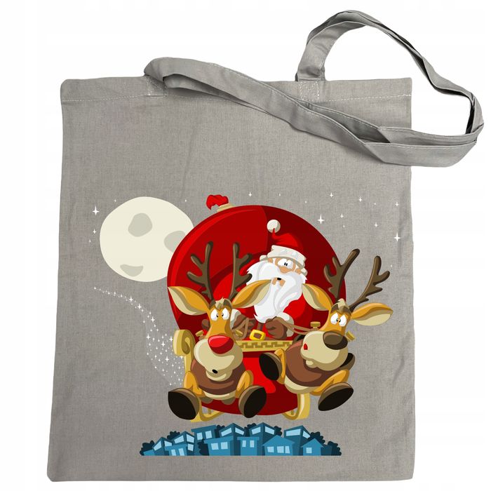 torba na zakupy nadruk mikołaj