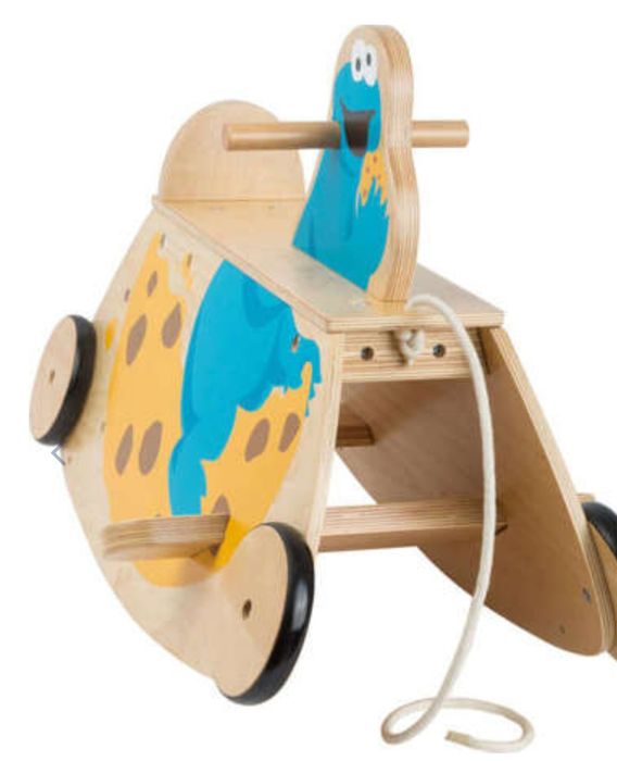 Ciasteczkowy potwór ulica sezamkowa bujak jeździk