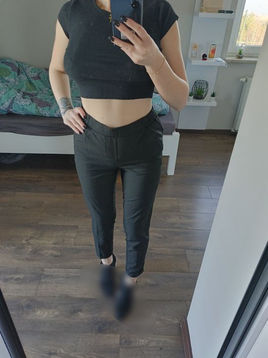 Eleganckie,czarne spodnie ,r.XS,House