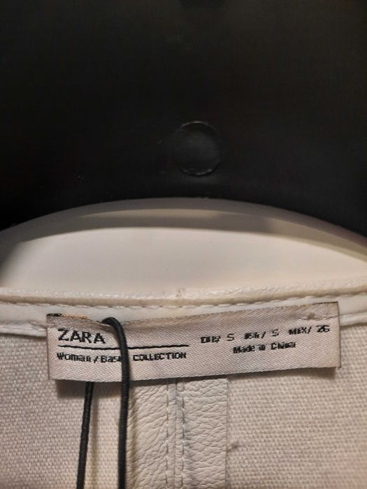 Kurtka Zara Basic Denim skóra eko