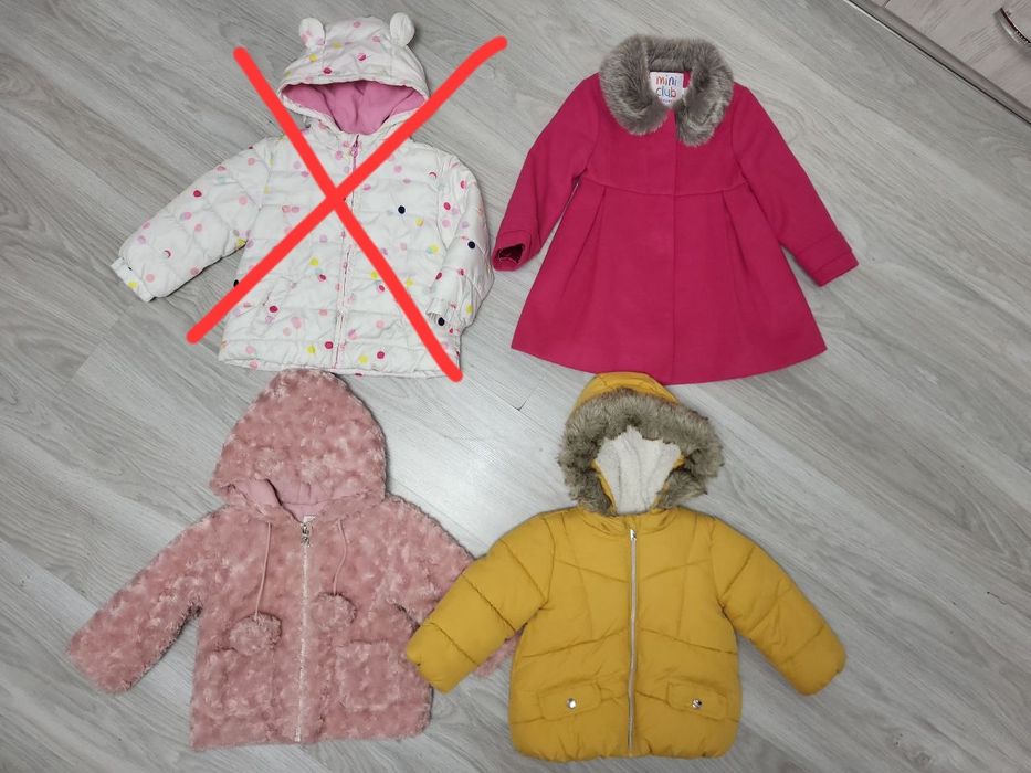 Демісезонна куртка,шубка для дівчинки 80-86 р