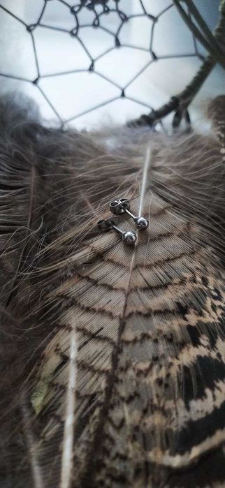 Brincos para as orelhas.