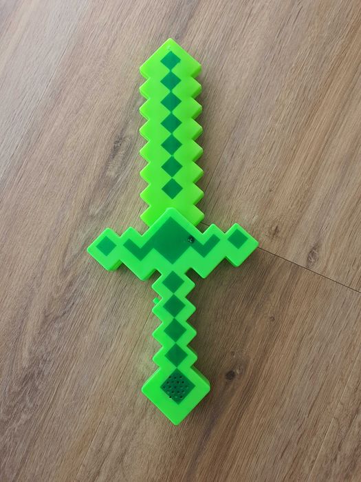 MIECZ Diamentowy jak Minecraft LED DZWIĘK zabawka ŚWIECĄCY GRAJ
