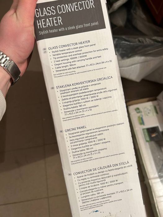 Електричний обігрівач/конвектор/батарея Silver Crest 2000w з Німмеччин