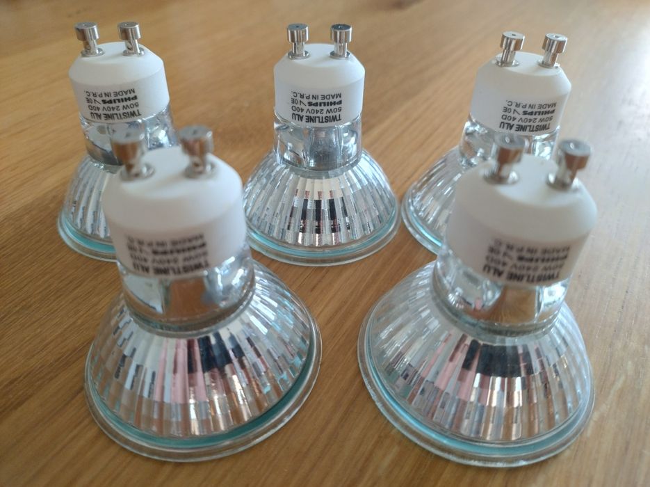 Philips Twistline Halogen żarówka Alu 50W GU10 230V 40D 3 szt.