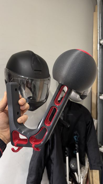 Suporte para Capacete e Casaco de Mota