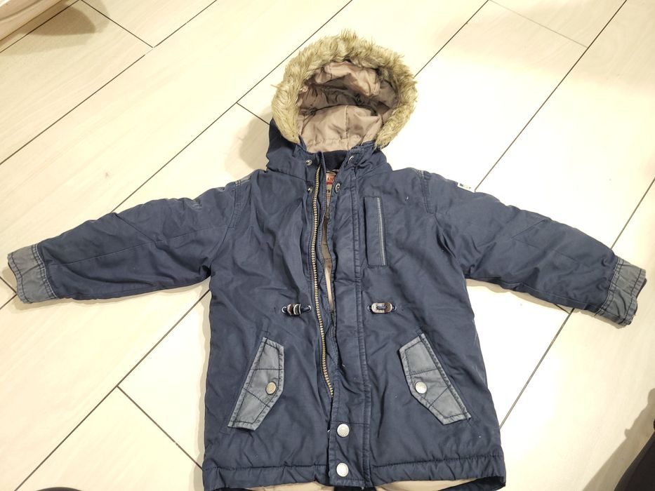 Granatowa kurtka zimowa 110 NEXT